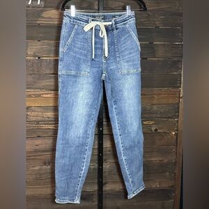 Judy Blue Light Blue Drawstring Waist Jeans